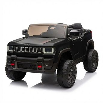 ANIXOL Licensed Jeep 2-Seater Kids Electric Ride-On Truck with Remote Control