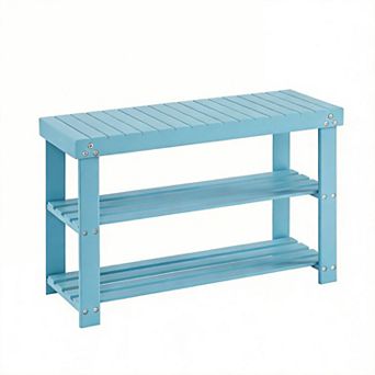 3 tier Entryway Shoe Rack Storage Shoe Bench