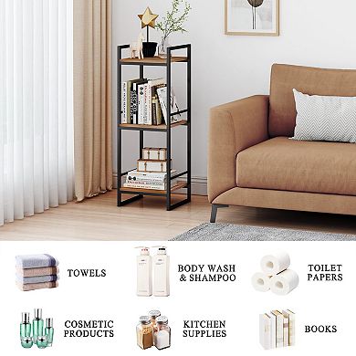 3-Tier Corner Shelf Freestanding Open Storage Rack