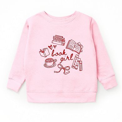 Book Girl Sketched - Youth Graphic Sweatshirt