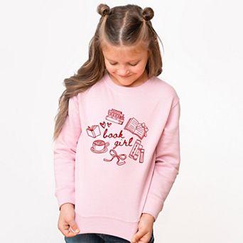 Book Girl Sketched - Youth Graphic Sweatshirt