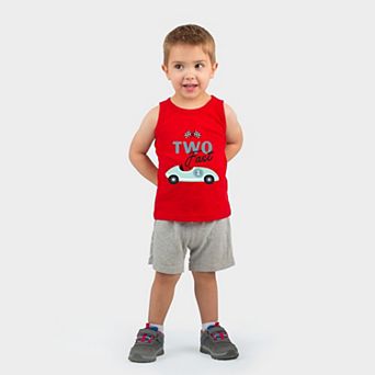 Two Fast Racecar - Toddler Graphic Tank