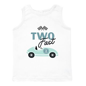 Two Fast Racecar - Toddler Graphic Tank