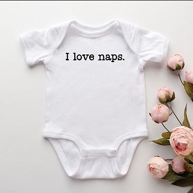 I Love Naps - Baby Short Sleeve Graphic Bodysuit