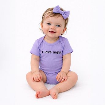 I Love Naps - Baby Short Sleeve Graphic Bodysuit