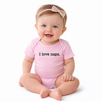 I Love Naps - Baby Short Sleeve Graphic Bodysuit