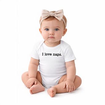 I Love Naps - Baby Short Sleeve Graphic Bodysuit
