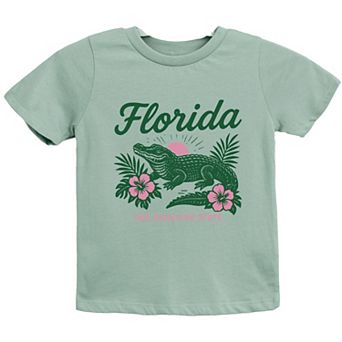 Florida Alligator - Youth Short Sleeve Graphic T-Shirt