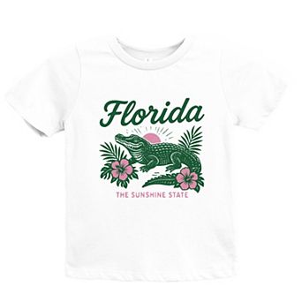 Florida Alligator - Youth Short Sleeve Graphic T-Shirt
