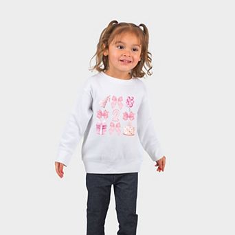 Two Birthday Pink Coquette - Toddler Graphic Sweatshirt