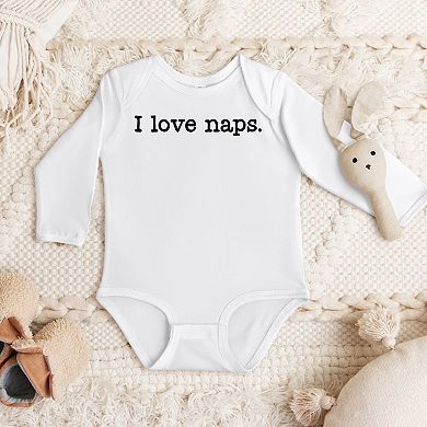 I Love Naps - Baby Long Sleeve Bodysuit