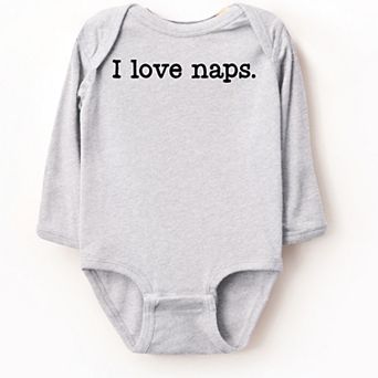 I Love Naps - Baby Long Sleeve Bodysuit