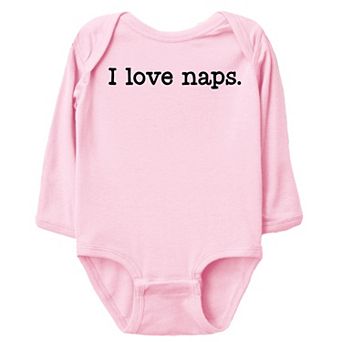 I Love Naps - Baby Long Sleeve Bodysuit