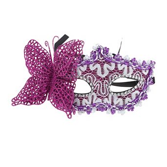 3D Butterfly Half Face Party Mask 1 pc