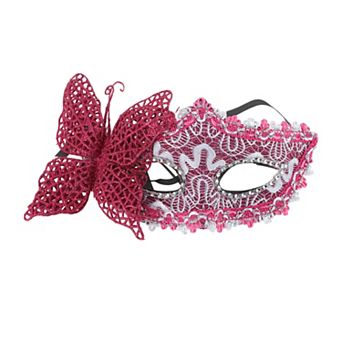 3D Butterfly Half Face Party Mask 1 pc