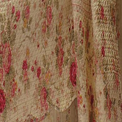 100% Cotton Drop and Polyester Platform Antique Rose Bed Skirt