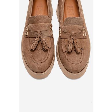 Poen Leather Tassel Loafer (Women)