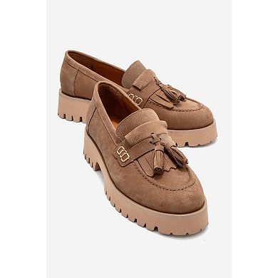 Poen Leather Tassel Loafer (Women)