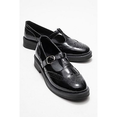 Janney Leather Strap Loafers