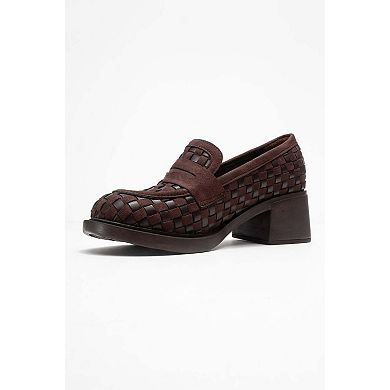 Marlon Woven Block Heel Loafer (Women)