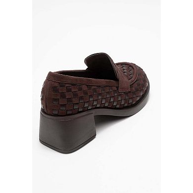 Marlon Woven Block Heel Loafer (Women)