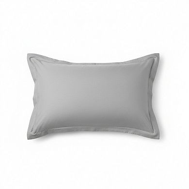 Decorative Pillow Sham 2 Pack with Smooth Woven Fabric and Tailored Edge Rectangular Accent Covers
