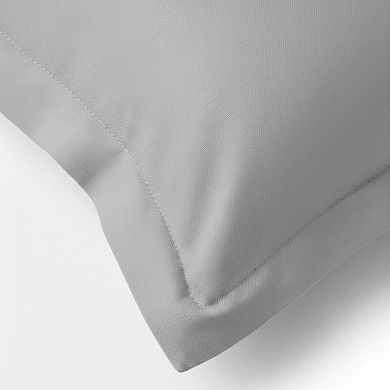 Decorative Pillow Sham 2 Pack with Smooth Woven Fabric and Tailored Edge Rectangular Accent Covers