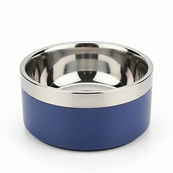 Stainless Steel Dog Bowl with Non-Slip Base and Removable Inner Bowl