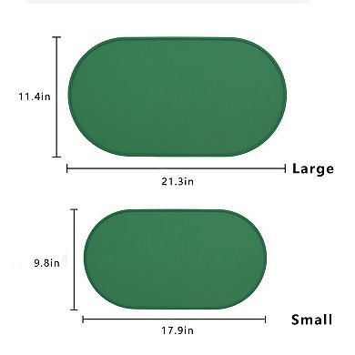 Pet Silicone Feeding Mat with Non Slip Base for Dogs and Cats