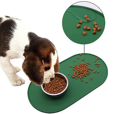 Pet Silicone Feeding Mat with Non Slip Base for Dogs and Cats