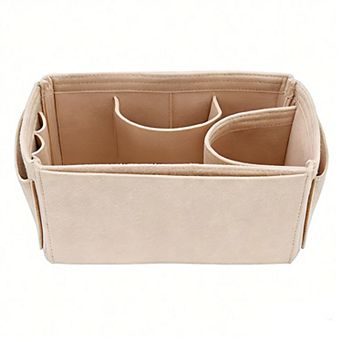 Felt Purse Organizer Insert with Multiple Pockets and Zipper Compartment