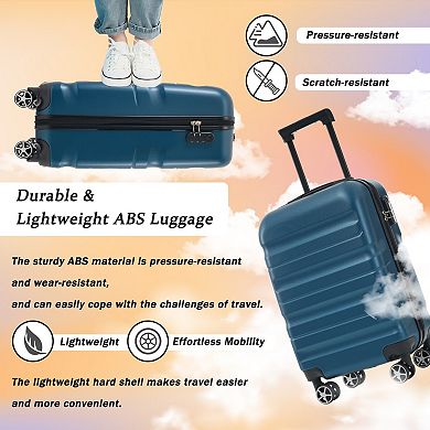 28" Hardside Luggage Large Capacity Suitcase for Travel