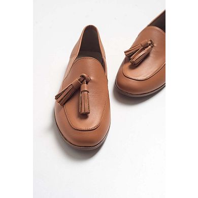 Mona Soft Leather Tassel Loafer