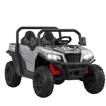 24V Ride on Dump Truck with Remote Control, Electric Dump Bed & Extra Shovel