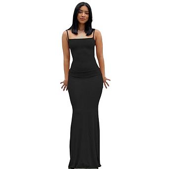 Women Summer Bodycon Maxi Dress Sleeveless Casual Spaghetti Strap Elegant Evening Party Long Dresses