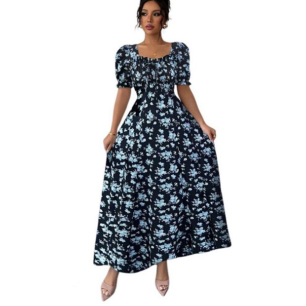a line dress casual Karen Kane Short Sleeve A-Line Dress Black L / Black main image 1