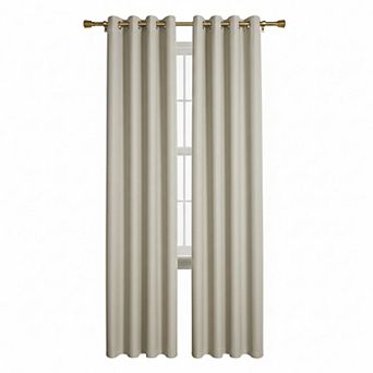 Lucas Jacquard Blackout Room Darkening Windows Curtain Panel with 8 Gromment