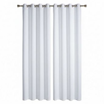 Lucas Jacquard Blackout Room Darkening Windows Curtain Panel with 8 Gromment