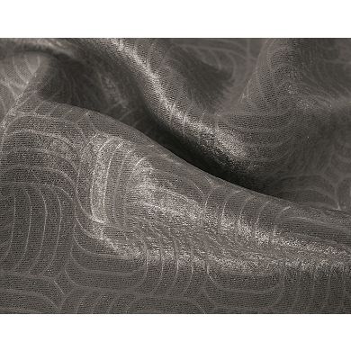 Nellie Embossed Blackout Room Darkening Windows Curtain Grommet Panel
