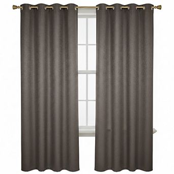 Nellie Embossed Blackout Room Darkening Windows Curtain Grommet Panel