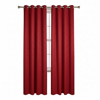 Nellie Embossed Blackout Room Darkening Windows Curtain Grommet Panel
