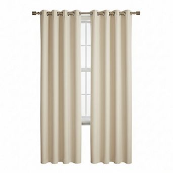 Lydia Matte Embossed Blackout Room Darkening Windows Curtain Panel