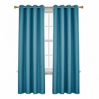 Lydia Matte Embossed Blackout Room Darkening Windows Curtain Panel