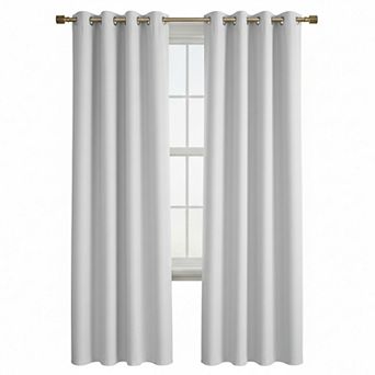 Lydia Matte Embossed Blackout Room Darkening Windows Curtain Panel
