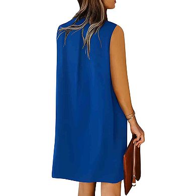 Women’s Solid Color Sleeveless Dress