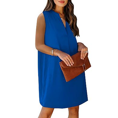 Women’s Solid Color Sleeveless Dress