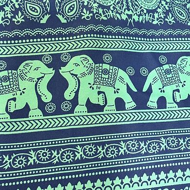 Artyska Women’s Printed Elastic Waist Pull-On Boho Beach Shorts