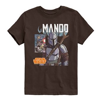 Boys 8-20 The Mandalorian Comic Cover Graphic Tee
