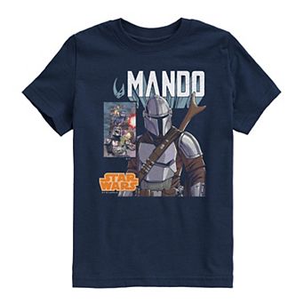 Boys 8-20 The Mandalorian Comic Cover Graphic Tee