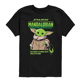 Boys 8-20 The Mandalorian The Force Is Strong With This Little One Graphic Tee